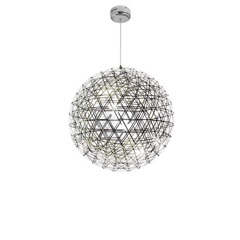 Lámpara de techo LED de fuegos artificiales en acero inoxidable con luz cálida esférica
