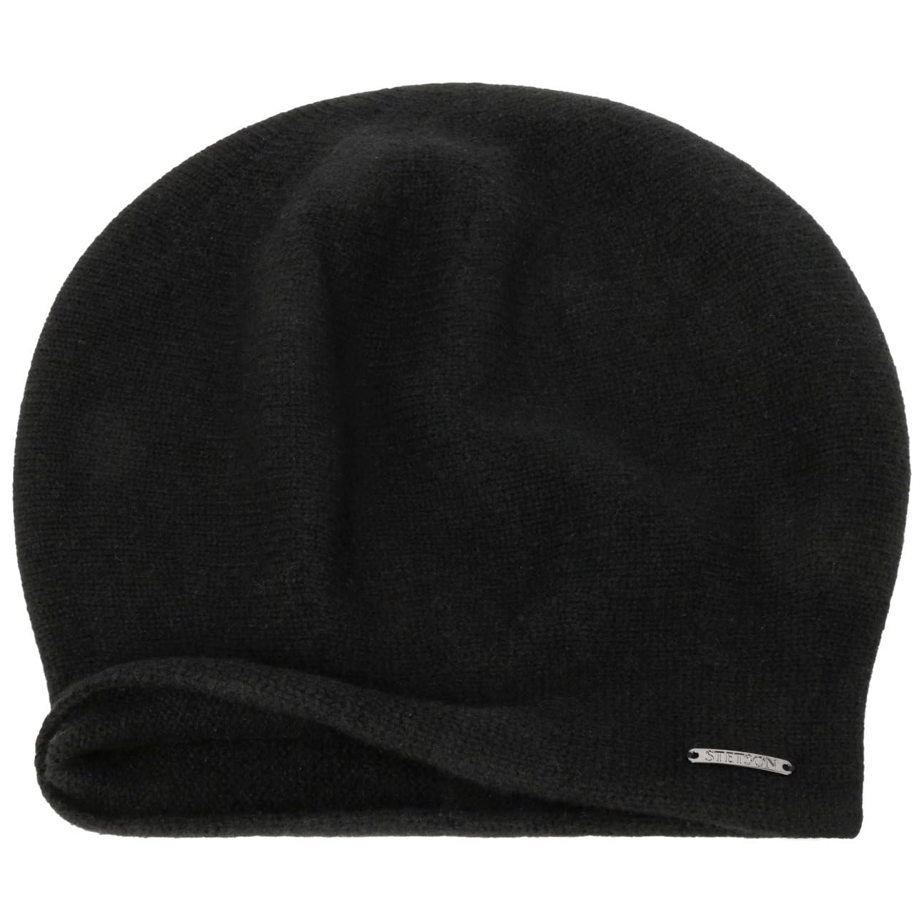 Stetson Shirley Kaschmir Strickmütze Oversize-Baske Unifarben Damen Herren Herbst Winter
