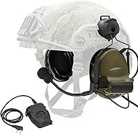Vista 11 de COMTA 2 auriculares tácticos con U94 PTT 2pines, para airsoft, caza, al aire libre, auriculares con cancelación de ruido