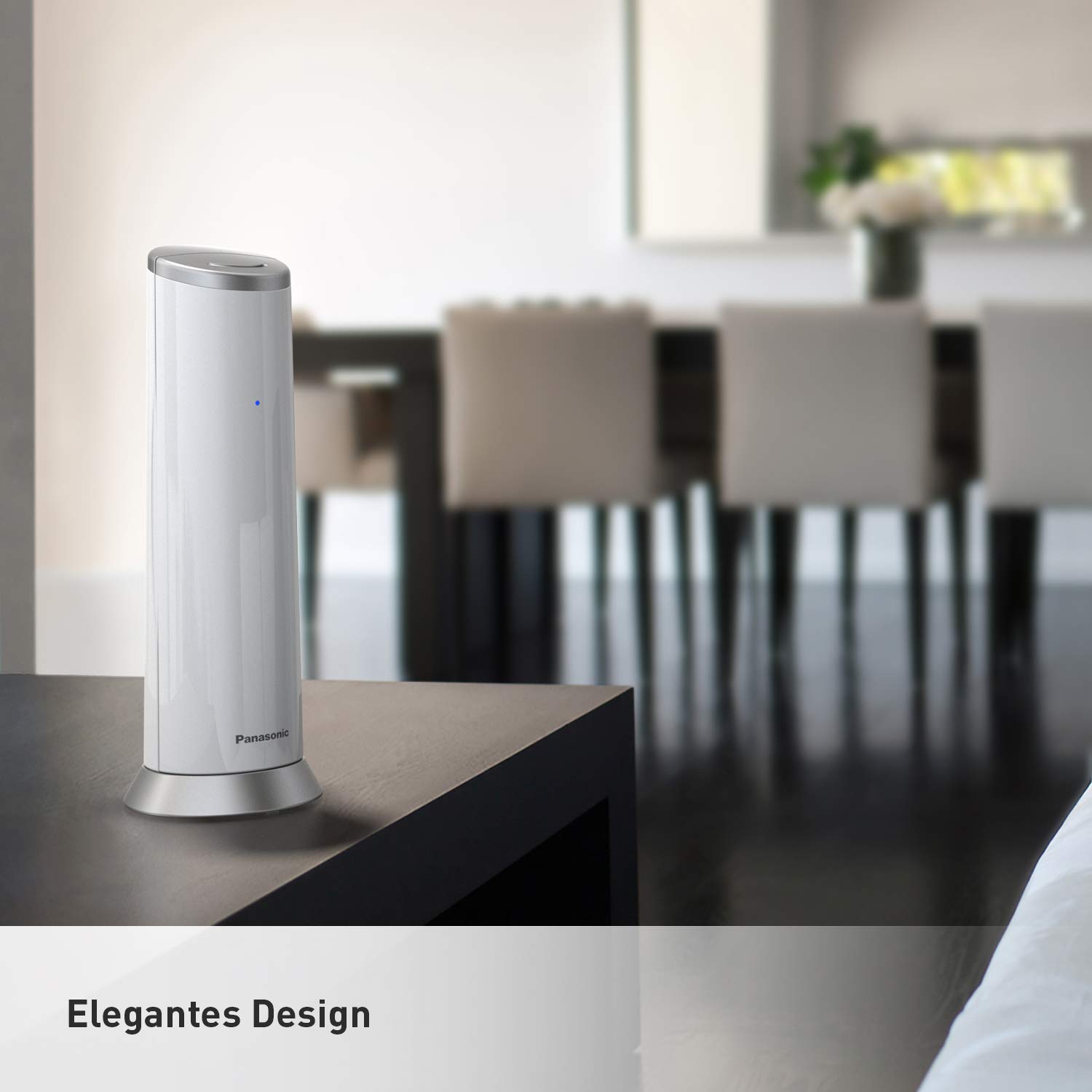 Panasonic KX-TGK220 - Teléfono (Teléfono DECT, Terminal inalámbrico, Altavoz, 120 entradas, Identificador de llamadas, Blanco)