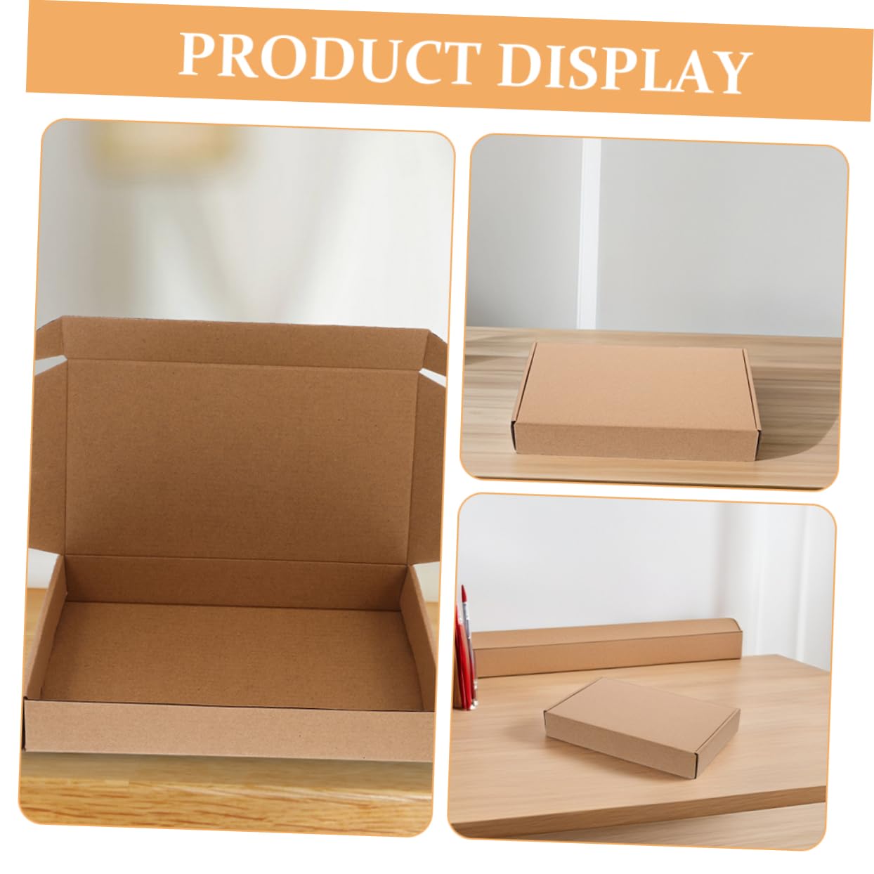 Caja de Embalaje 20 Piezas de Papel para Envíos y Correo | Montaje Sencillo, Interior Amplio, Uso para Paquetería Comercial, Formato Vacío Listo para Enviar
