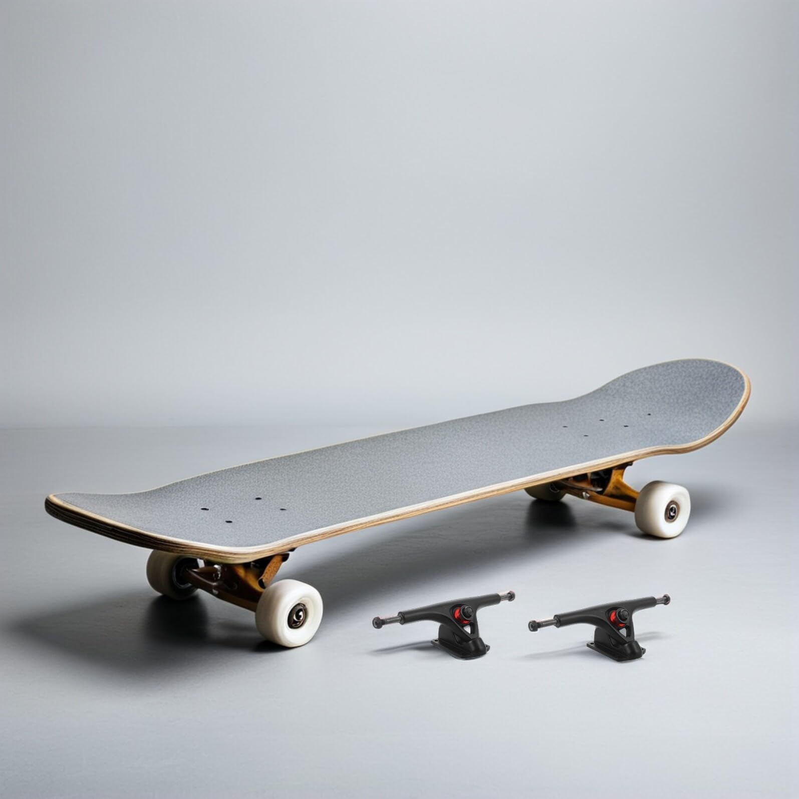 Lot de 2 Set de Trucks de Skateboard Longboard 7 Pouces en Alliage D’Aluminium Haute Résistance Légers et Absorbant Les Chocs Kit de Visserie Inclus pour Cruiser et Street