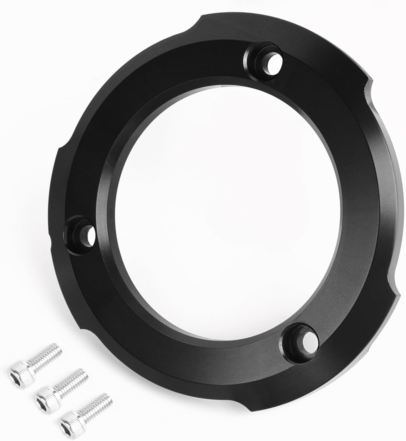 Motorcycle Right CrankCase Cover Ring Engine Guard Cover for Honda Super Cub C125 Hunter Cub CT125 Trial 125 Monkey 125 Grom 125 (Black)