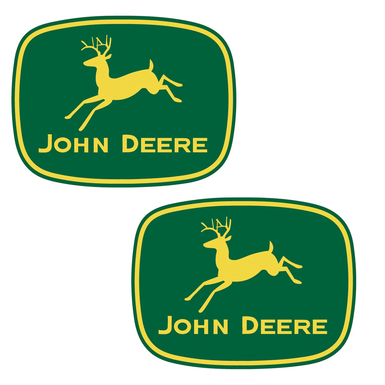 Moor John Sticker Deere Premium Vinyl Decal 2pack (Fade Resistant, 11.5inch X 3inch)for Farm Equipment, Cars/Trucks /Motorcycles/Walls/Windows