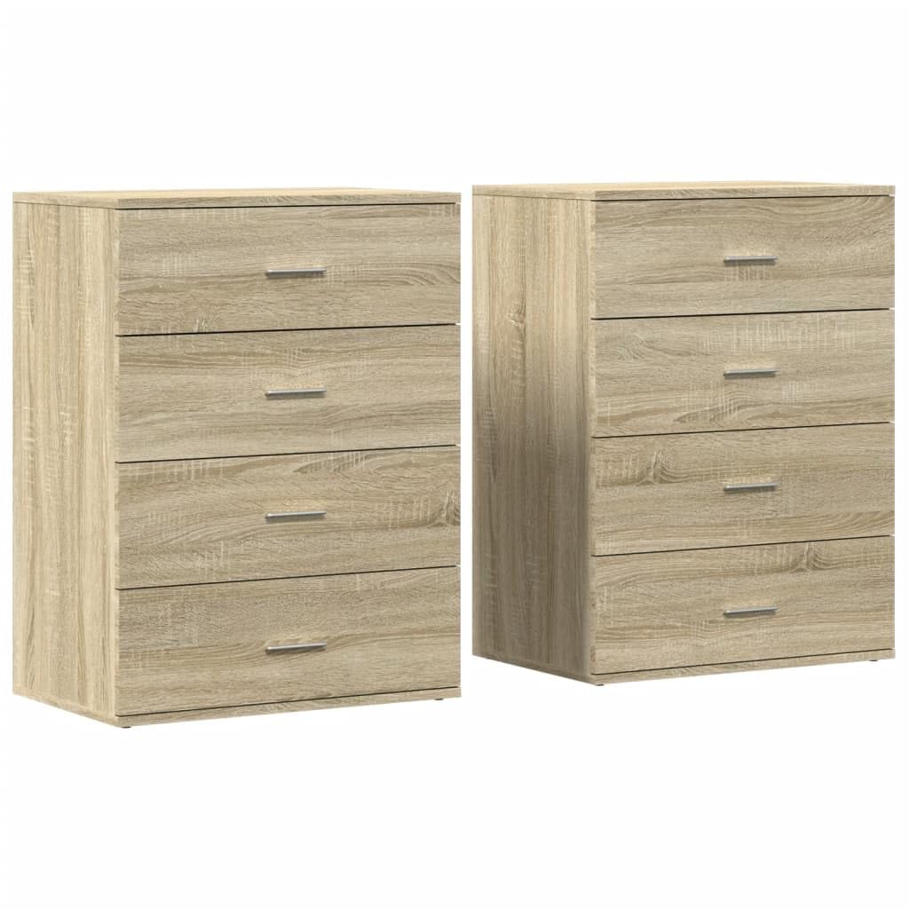 Kredensy 2 szt. dąb Sonoma 60 x 39 x 80 cm materiał drewnopochodny Living Room Cabinets szafka bufetowa kuchnia szafki kuchenne szafka apteczna kuchnia do jadalni kuchni deserów sklep