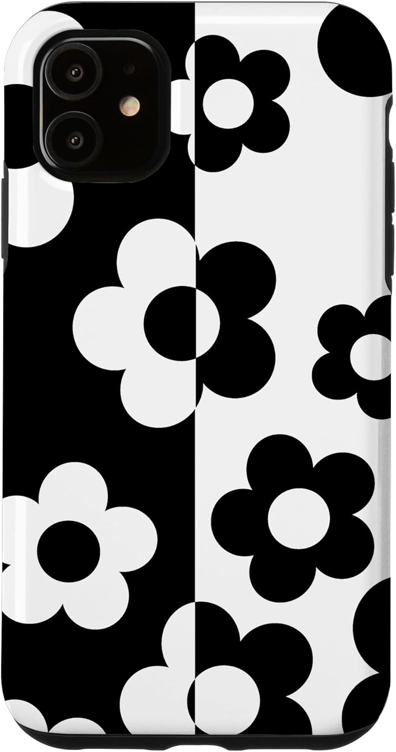 Color Block Daisy Split Color Indie Aesthetic 60's 70's Case for iPhone 11 Pro Max