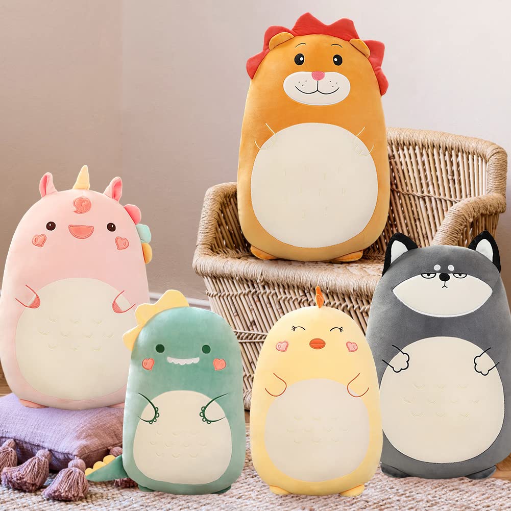JAWSEU Bär Kuscheltier, Lange Süße Wal Kaninchen Enten Bär Plüschtier Kissen Kuscheltier Schlafkissen Wurfkissen Super Weiche Stofftier Spielzeug Sofakissen Seitenschläferkissen Zimmer Deko