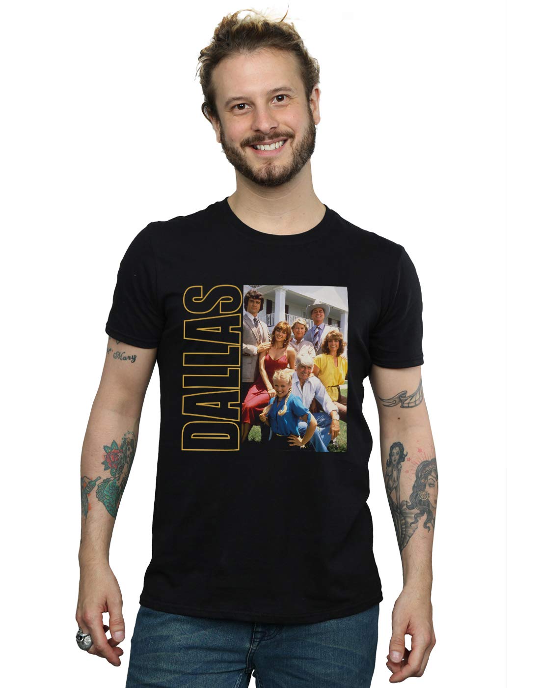 Absolute Cult Dallas Men's Ewing Family Photo T-Shirt Black XXXXX-Large