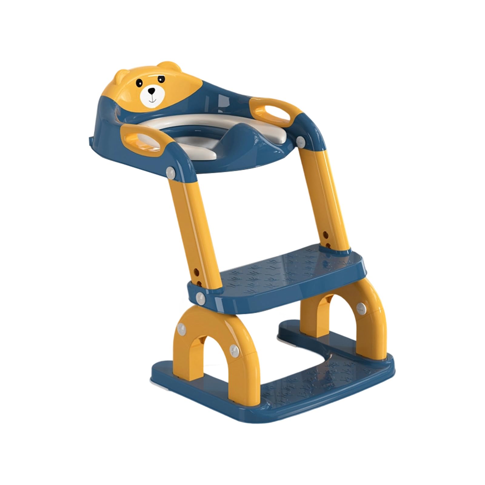Verstellbarer Töpfchensitz für Kleinkinder, mit rutschfesten Stufen, ergonomische Rückenlehne, faltbares Design, für Jungen und Mädchen, ergonomischer Baby-Töpfchensitz
