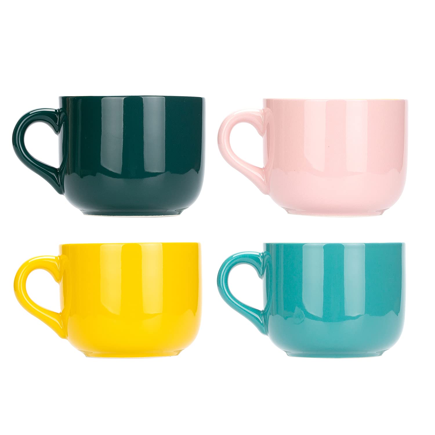 MDZF SWEET HOMESet of 4 Ceramic Mug for Office and Home Tea Cup, 22 Oz