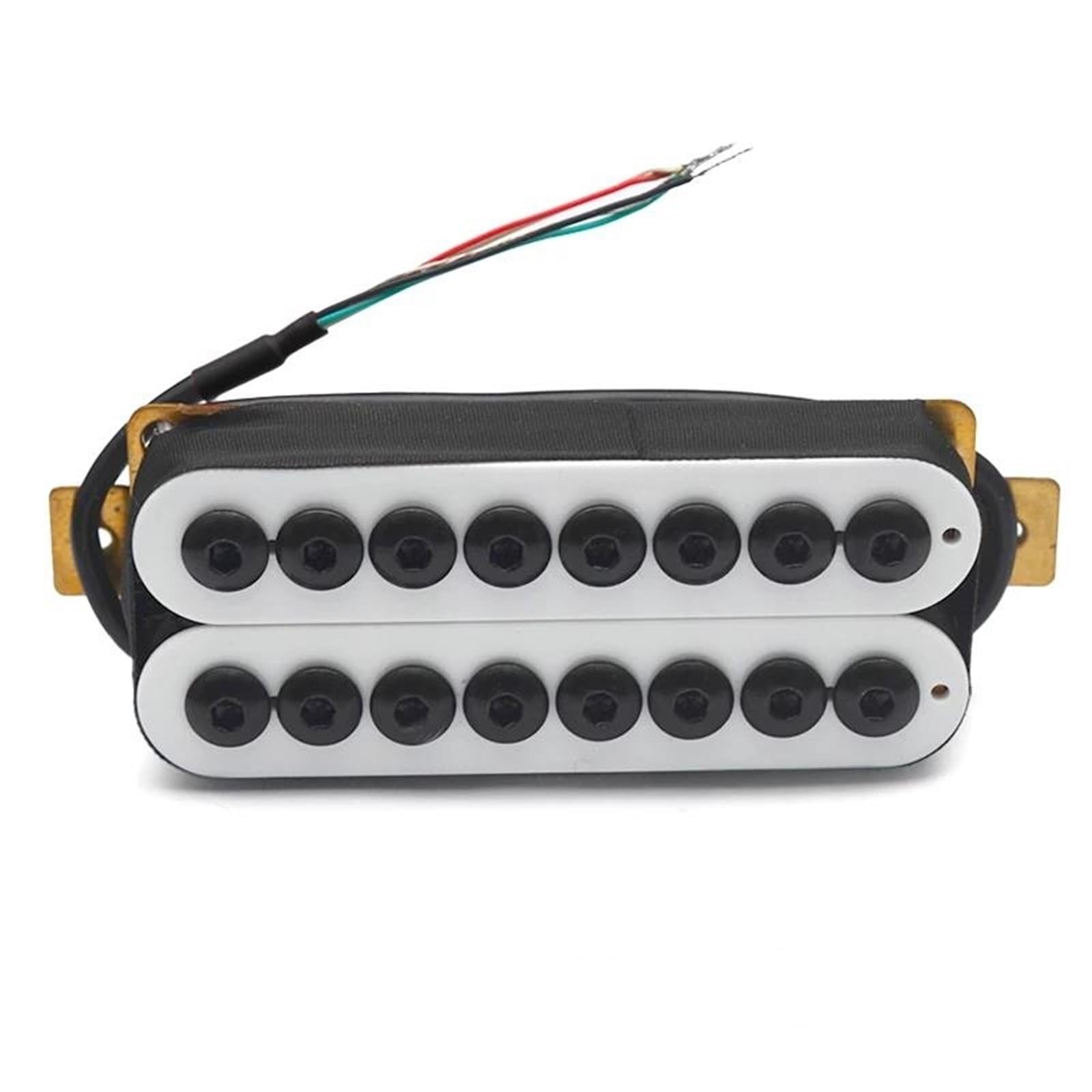Miłośnicy Muzyki Przetworniki Do Gitary Elektryczn Gitara Elektryczna Humbucker Pickup Pole Piece Regulowana Cewka Rozdzielająca Cztery Zastępcze Części Kabla Osłonowego 8 Strun(A)