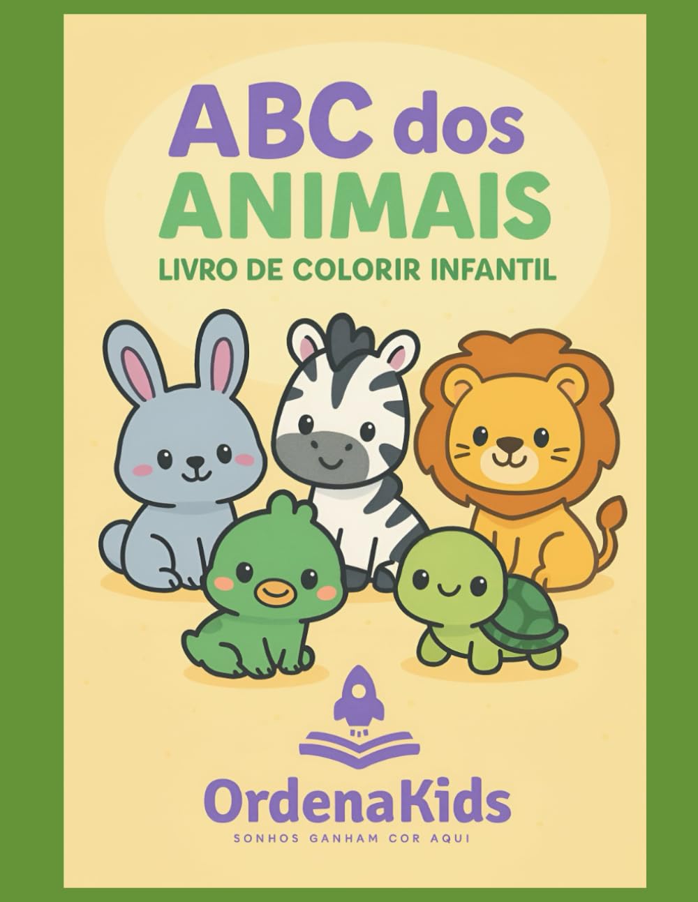 ABC dos ANIMAIS: LIVRO DE COLORIR INFANTIL (OrdenaKids)