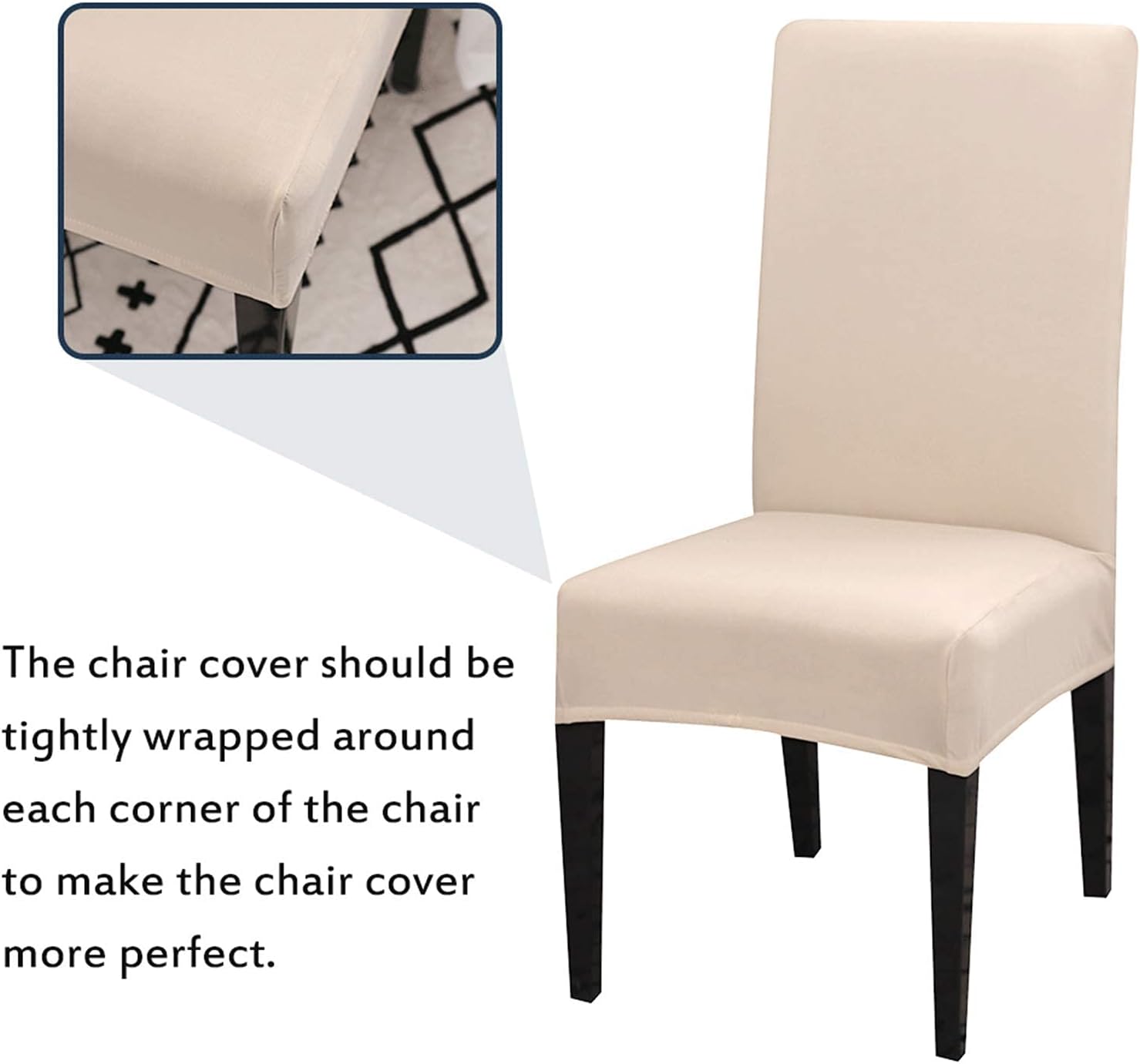 Aisprts Dining Room Chair Covers Slipcovers Set of 4 - Image 5
