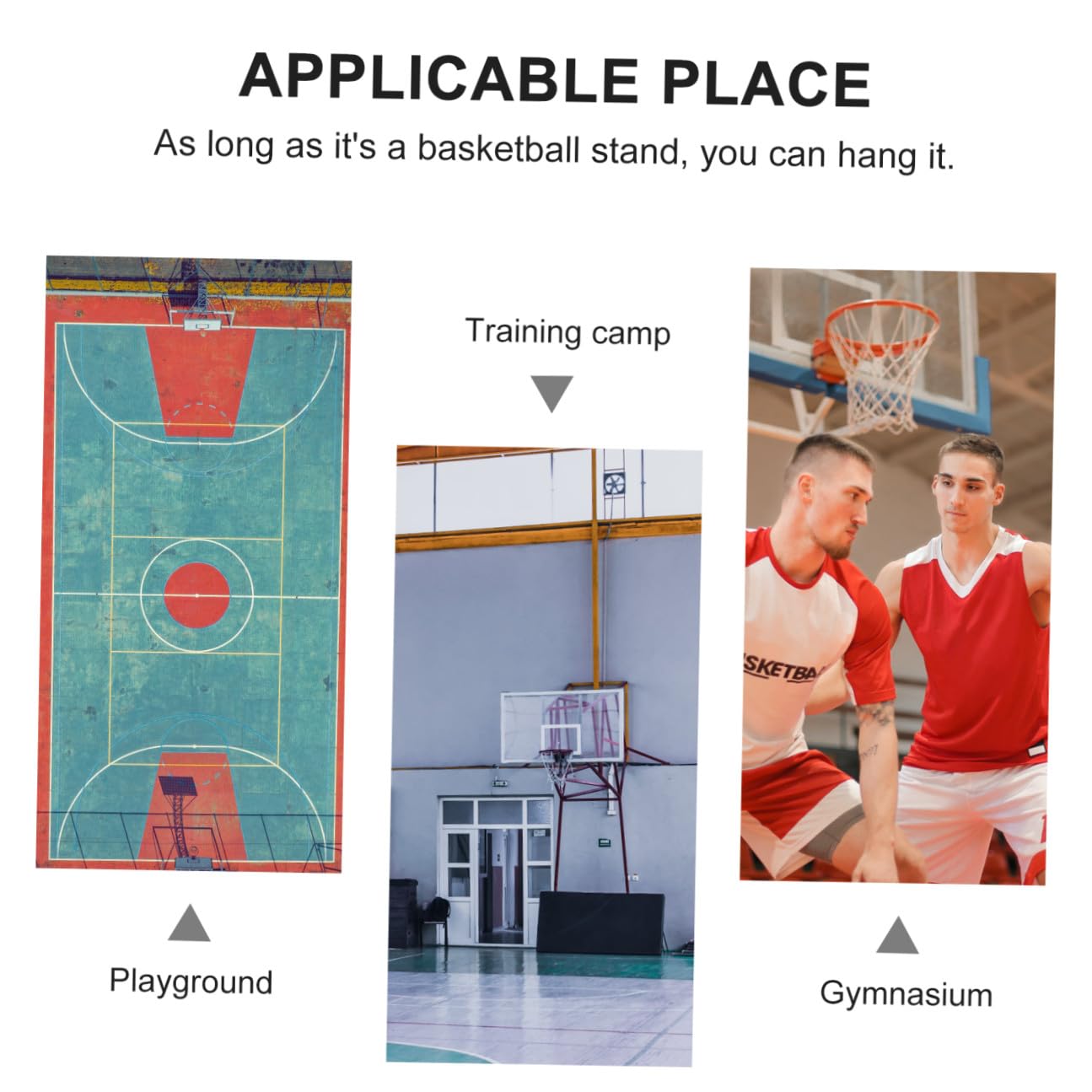 Basketball Kettennetz aus Eisen, Silber, Standardpassform