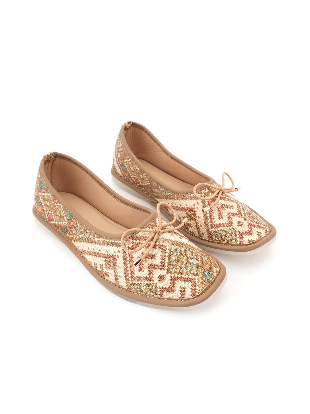 drop bold ETHINC Printed Bow Detail Ballerinas for Women-picture-53