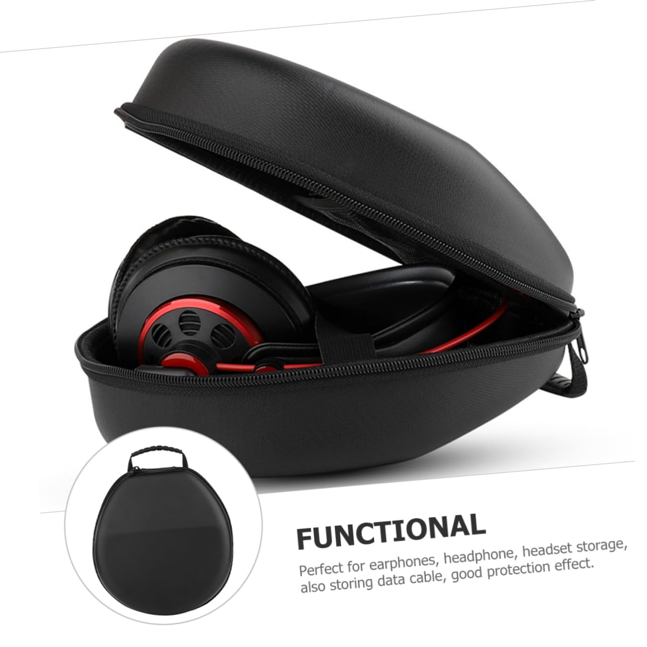 Bolsa de Almacenamiento de Auriculares Portátil Auriculares y Accesorios Electrónicos y Duradero