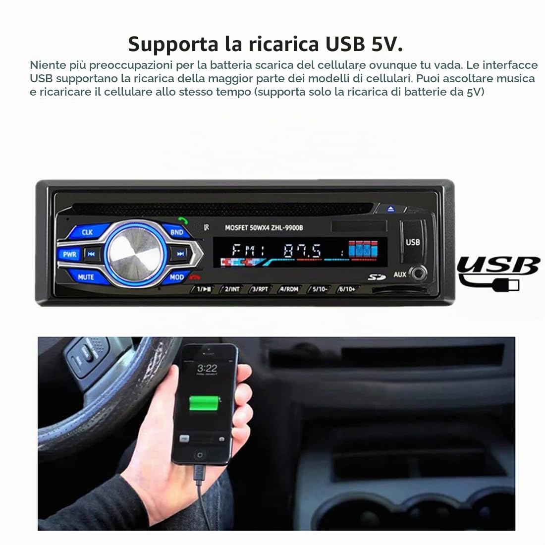 1 Din 12V Car DVD Lettore CD Veicolo MP3 Stereo Vivavoce per auto Autoradio BT Audio Radio 5014 Auto-styling Telecomando senza fili