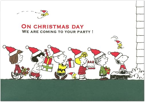 Amazon クリスマス ホールマーク スヌーピー クリスマス立体カード みんなでパーティー カード ポストカード クリスマスカード グリーティングカード 文房具 オフィス用品