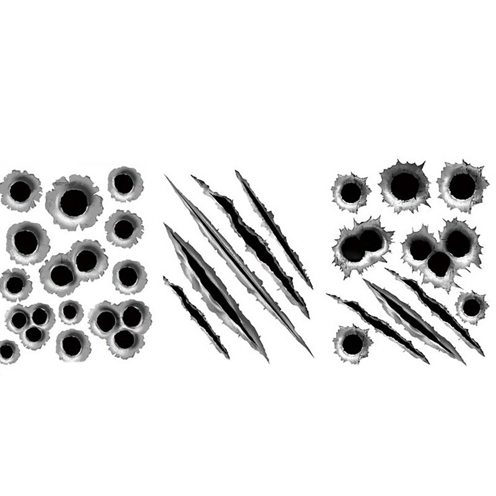 1797 Calcoanías Adhesivas Para Autoóvil, Con Agujeros De Bala, Cicatrices, Calcoanías 3D