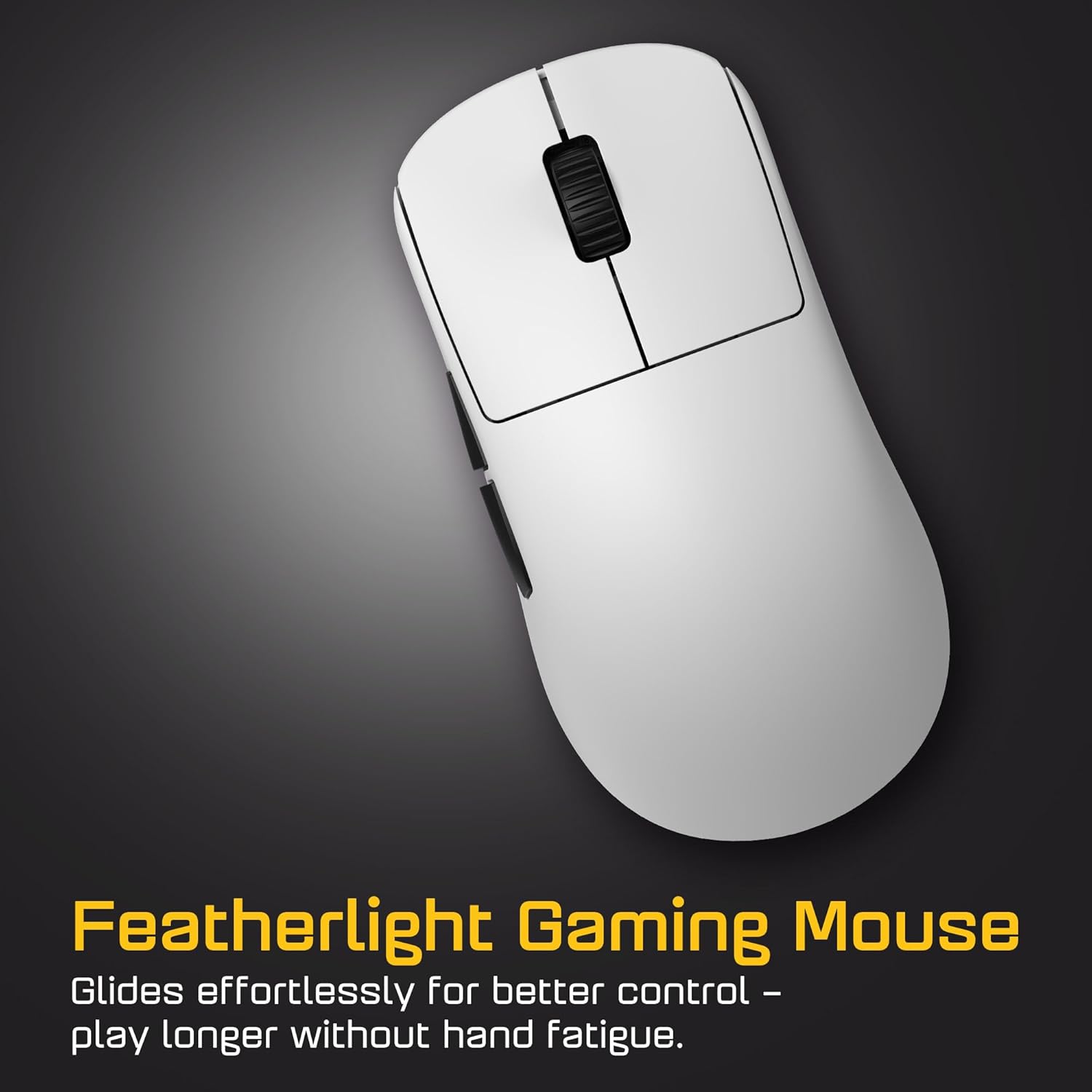 Z góry na dół view of ENDGAME GEAR OP1w 4K v2 mouse, highlighting lightweight design