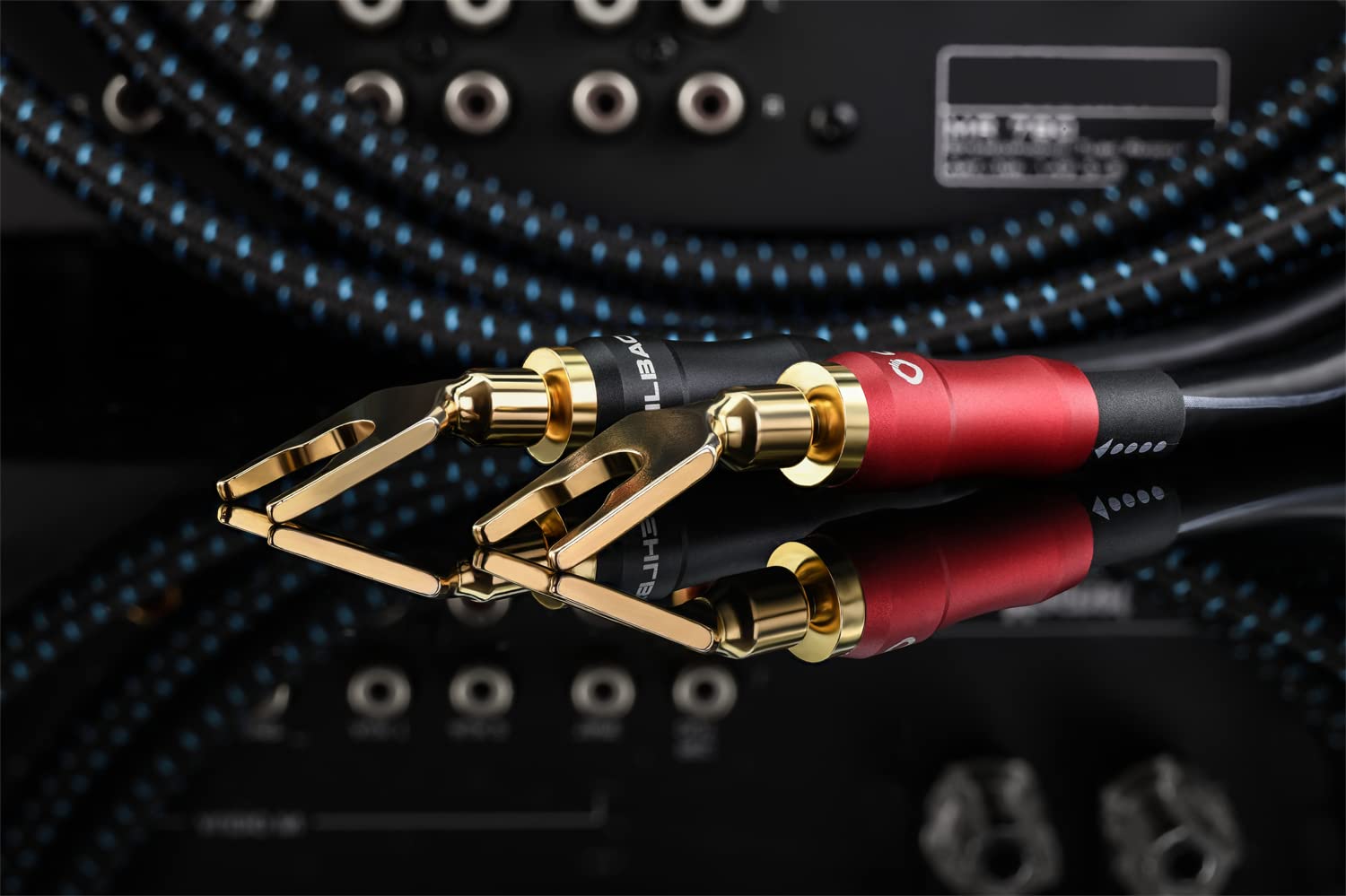 OEHLBACH Transform Dual Plug - Cavo per altoparlanti con connettori a banana e terminali intercambiabili, in rame OFC, potenza 300 W, ottima conducibilità, connettori flessibili, placcati oro 24