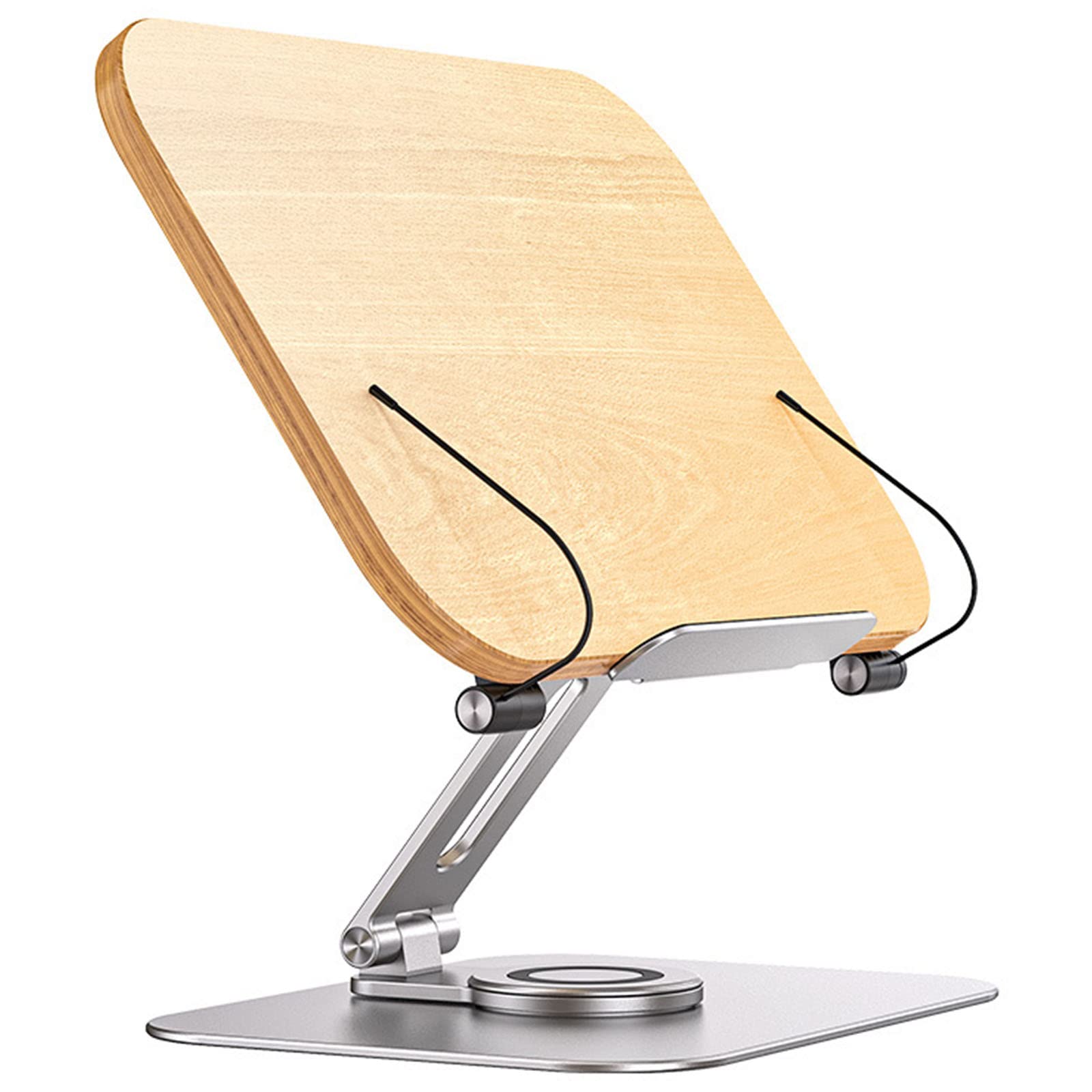Support Réglable Hauteur Pour Cuisine Support De Livre Réglable En Bambou Et Aluminium - Rotation 360° - Hauteur 4 à 38 Cm - Pour Cuisine, Bureau, Lit Support Réglable Hauteur Pour Cuisine Support De Livre Réglable En Bambou Et Aluminium - Rotation 360° - Hauteur 4 à 38 Cm - Pour Cuisine, Bureau, Lit