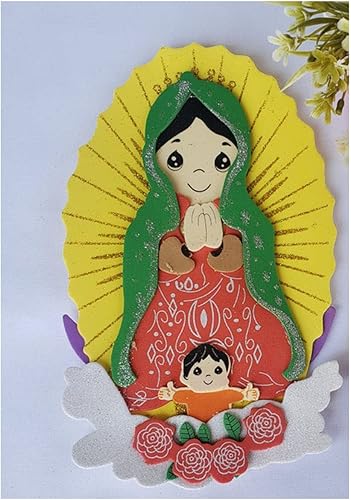 RBN Recuerdo de fiesta de bautismo Virgen De Guadalupe Centro de piezas Recuerdo de Bautizo Señora de Guadalupe favor de recuerdos religiosos, 10