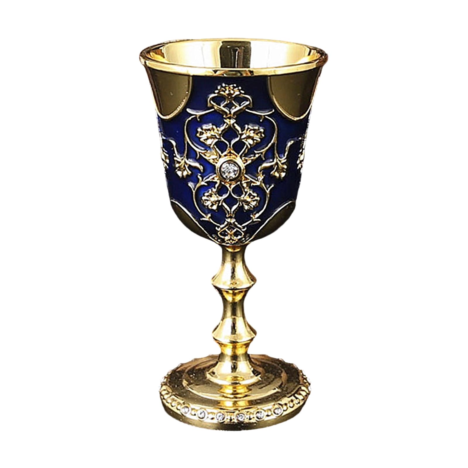 Xjdzineq Studded Metal Goblet Cups Sparkling Design for Wine Tasting and Sophisticated Table Setting Wine Glass Cups Decorative Shot Cup