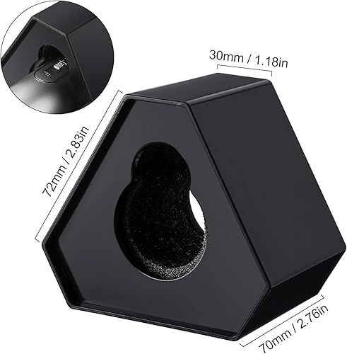 Miniatura 6 de Facmogu Nueva estación de bandera de micrófono, banderas de micrófono hexagonal portátil, estación de bandera de micrófono de espuma ABS, accesorios