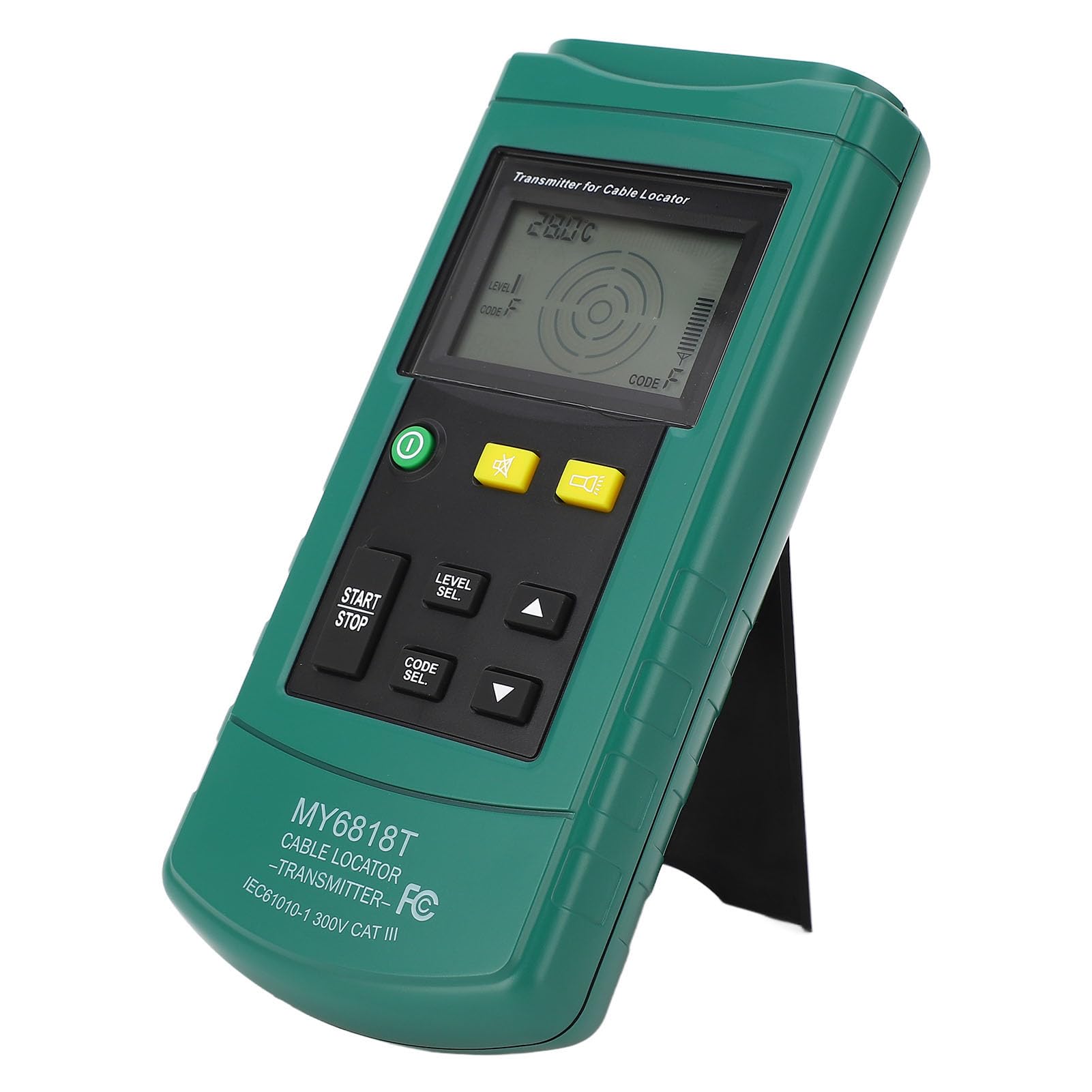 Cocoarm Lokalizator Kabli Podziemnych Detektor Kabli ABS Sygnał 125 KHz Od 30 do 400 V LCD Regulowana czułość dla Elektryków Wykonawcy Śledzenie Podziemnych Rur Przewodowych