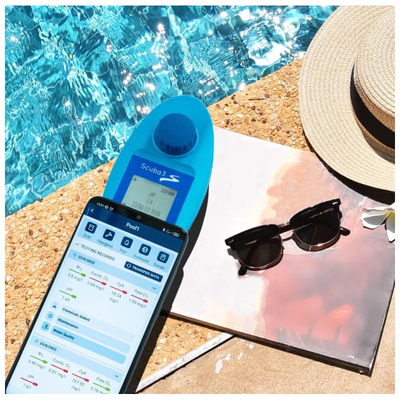 Lovibond Scuba 3S Testeur électronique intelligent pour piscine et jacuzzi Nouveau design et fonctionnalité 11 tests Résultats de mesure plus rapides, écran plus grand, transmission de données sans