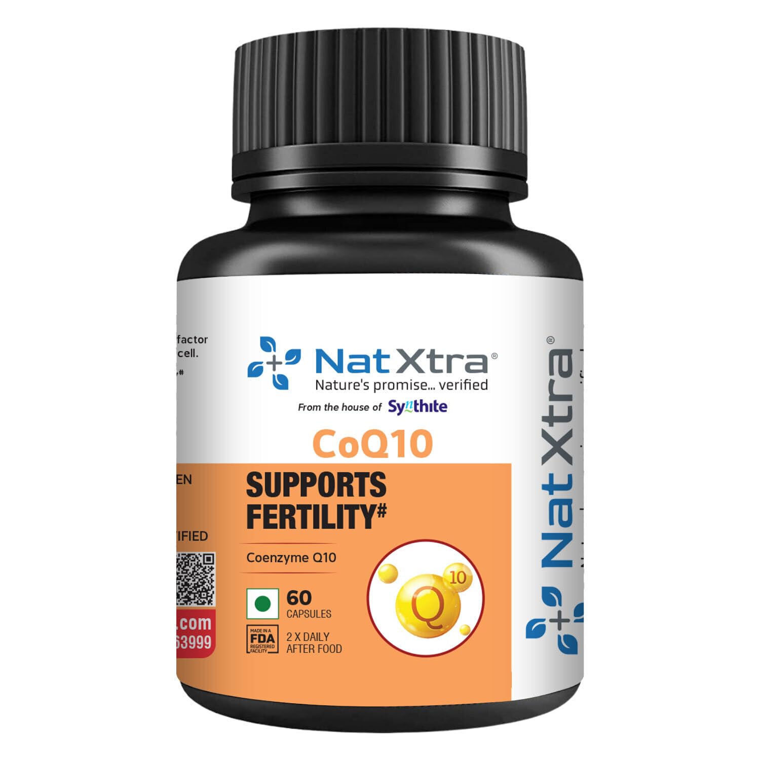 Natxtra CoQ10 | Male Fertility Support | Enhances Sperm Health, Count, & Motility | 60 Vegetarian Capsules (B09X6VTL95) Amazon Price History, Amazon Price Tracker