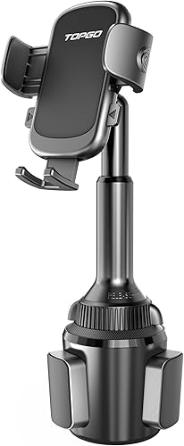 TOPGO Soporte de teléfono para automóvil, brazo telescópico mejorado y firmemente estable Soporte de teléfono para iPhone 16 y más teléfonos