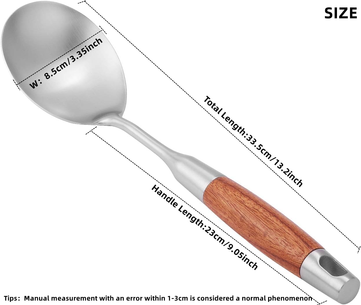 Servierlöffel Aus Edelstahl – 33 Cm, Hitzebeständig, Perfekt Für Restaurant & Küche