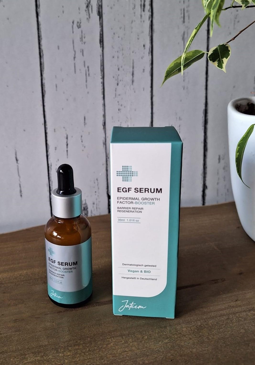 30 ml EGF siero ad alto dosaggio riparazione di acne, cicatrici chirurgiche, rughe, ustioni e macchie scure VEGAN&BIO microneedling anti-invecchiamento, prodotto in Germania