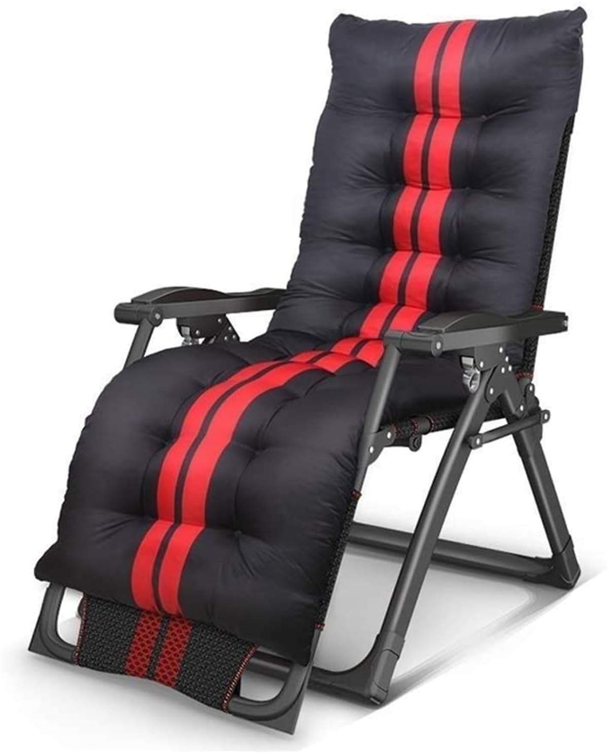 Chaise longue de terrasse pliable supportant 200 kg grand confort