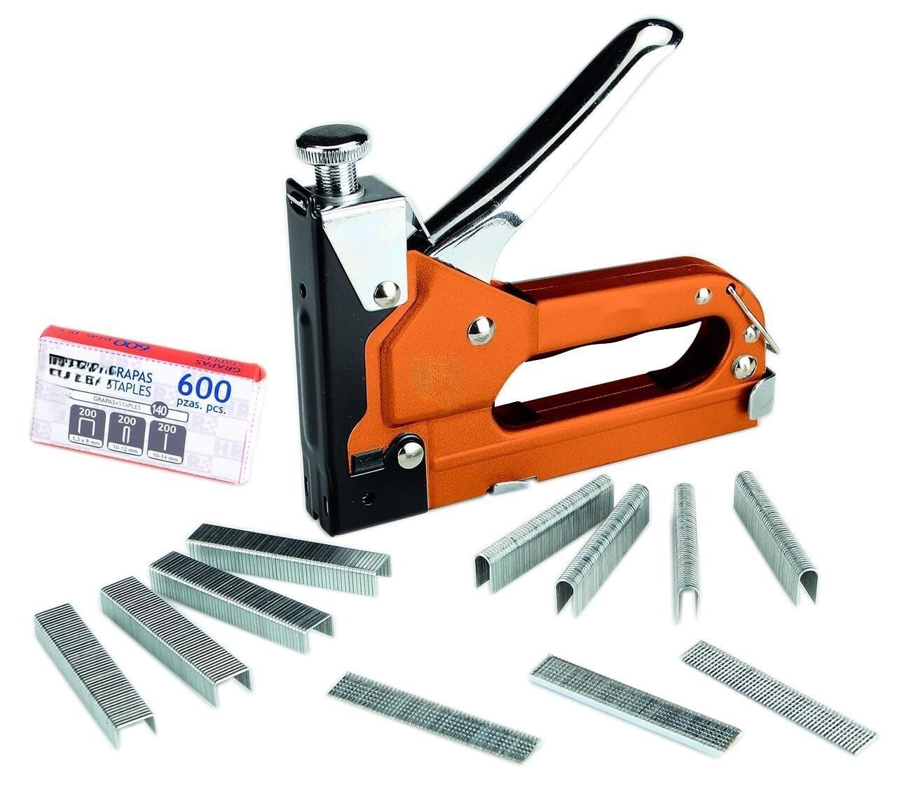 3-in-1 Stapler, Holds 600 Staples, Ideal for Binding, Crafts and Office Projects.