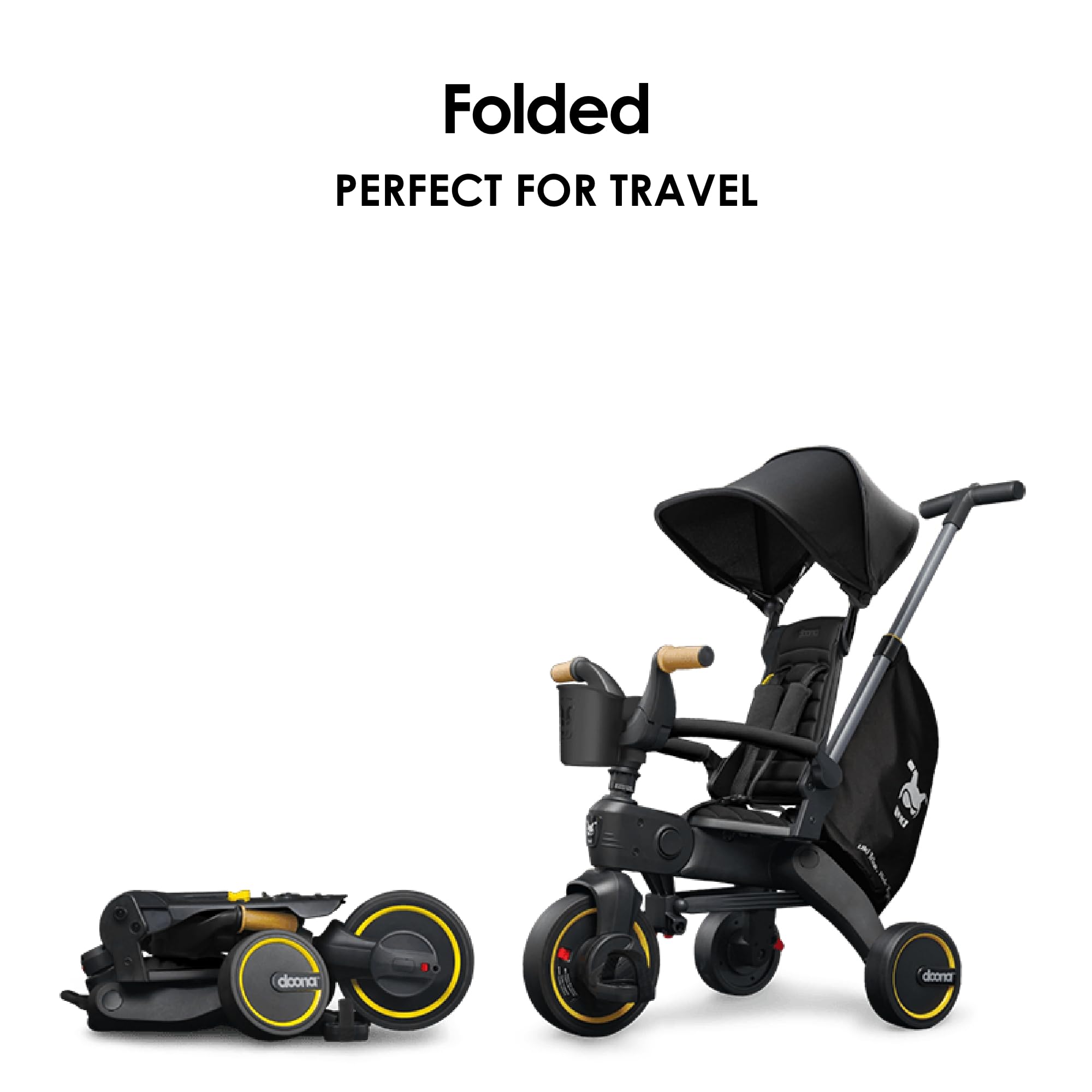 doonaドゥーナ　リキトライクプレミアム　折りたたみ三輪車　S5ニトロブラック Amazon.com: Doona Liki Trike S5, Nitro Black - 5-in-1