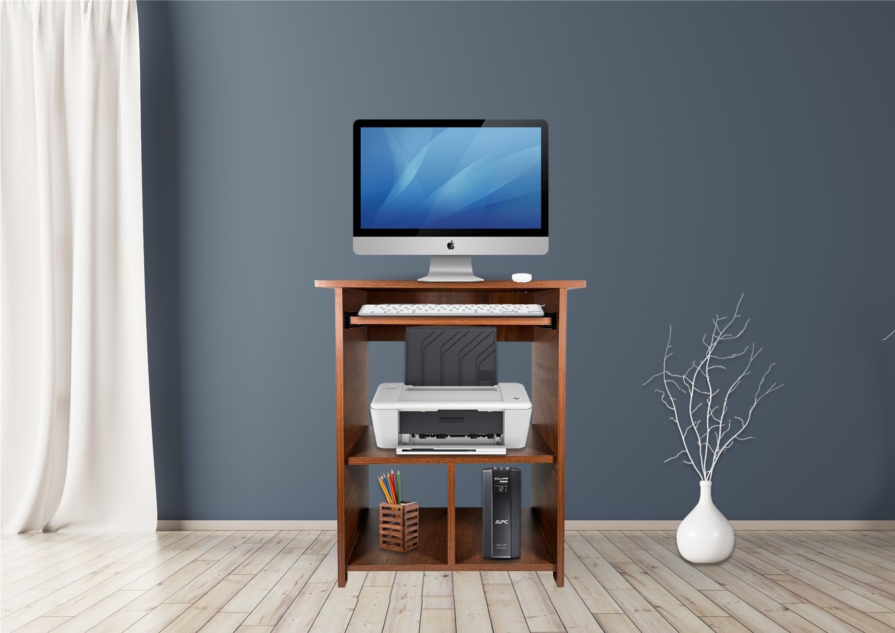 Purple Furnitureᵀᴹ Engineered Wood Elite Home Office Computer Table, Study Desk, Writing Desk and Lap Desk (Matte Finish, Walnut Colour, Do-It-Yourself, Small) (B08RZCGWNX) Amazon Price History, Amazon Price Tracker