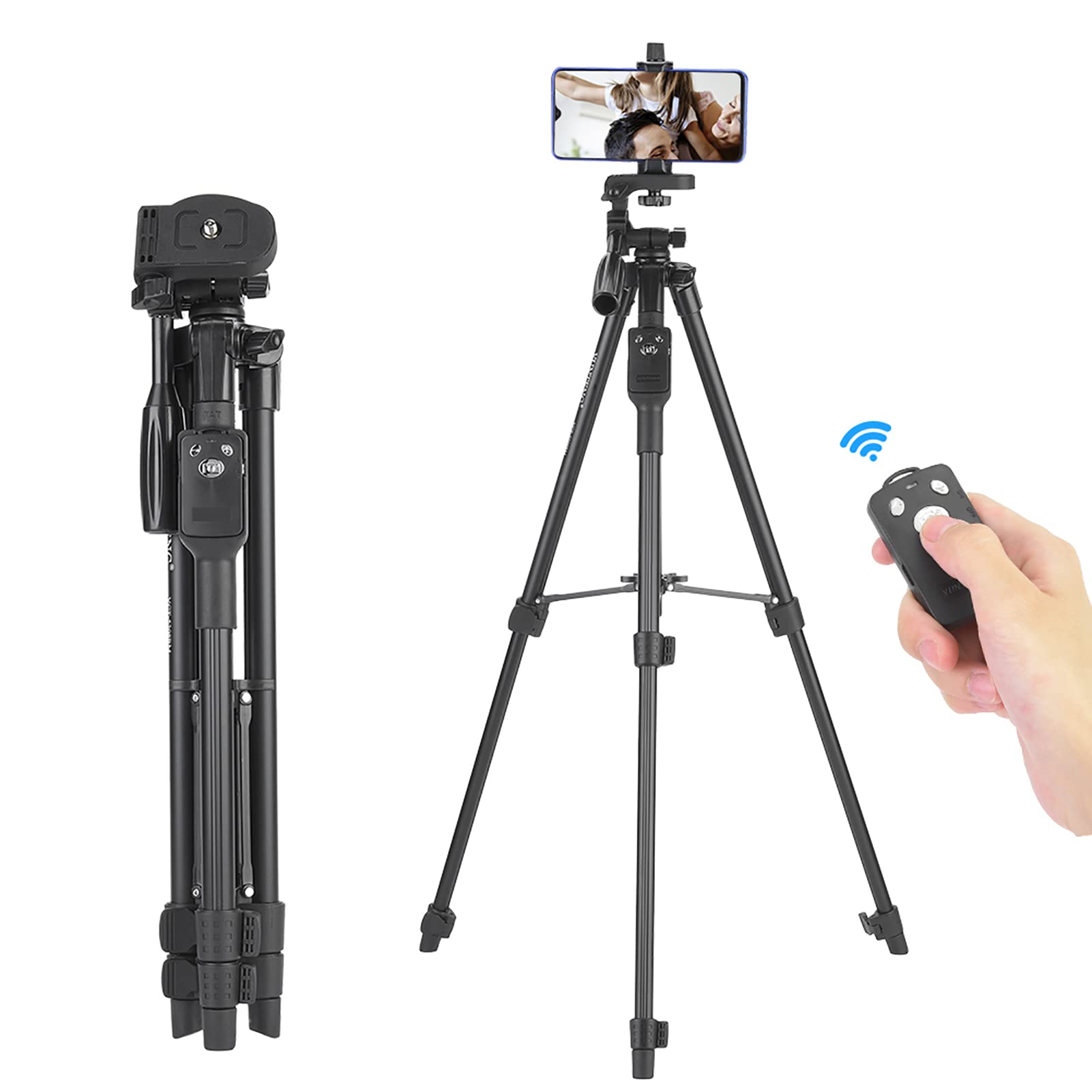 Alomejor Tripode Extensible para Selfie con Control Remoto Inalambrico