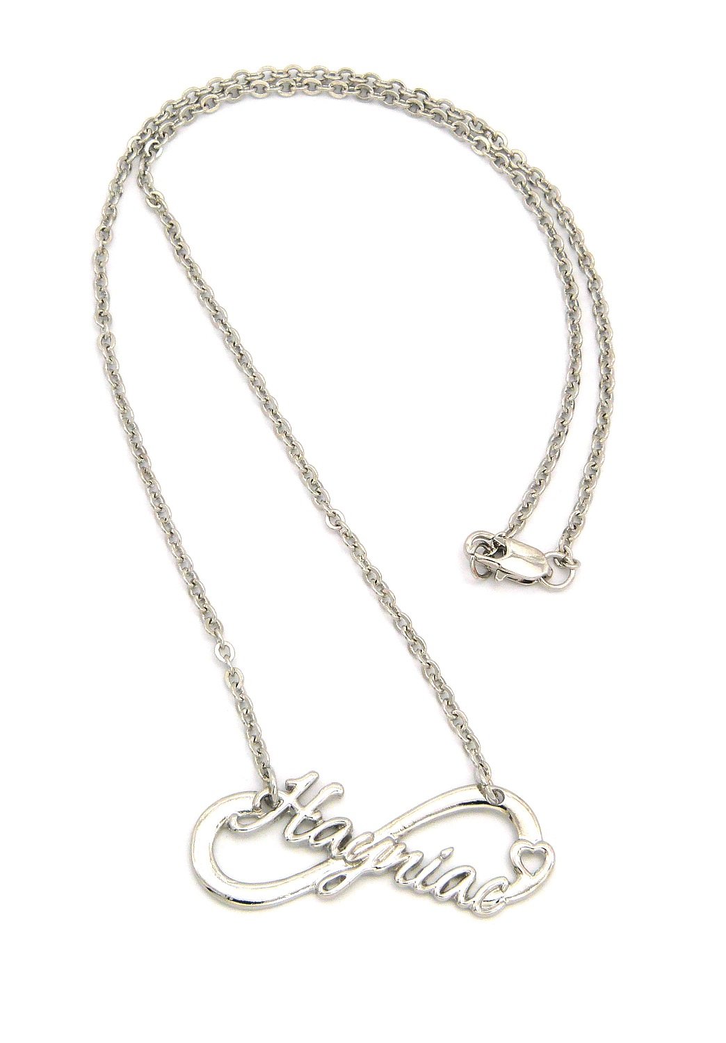 Hayniac Fans Infinity Pendant in Silver-Tone w/ 18" Link Chain Necklace XC481R