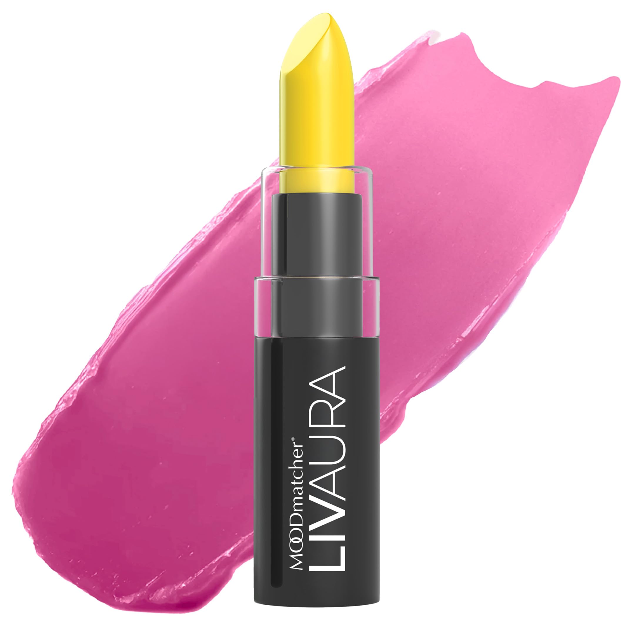 MOODmatcher LIVAURA Original Color Changing Lipstick – 12 Hours Long-Lasting, Moisturizing, Smudge-Proof, Glamorous Personalized Color, Premium Quality – Made in USA (Yellow)