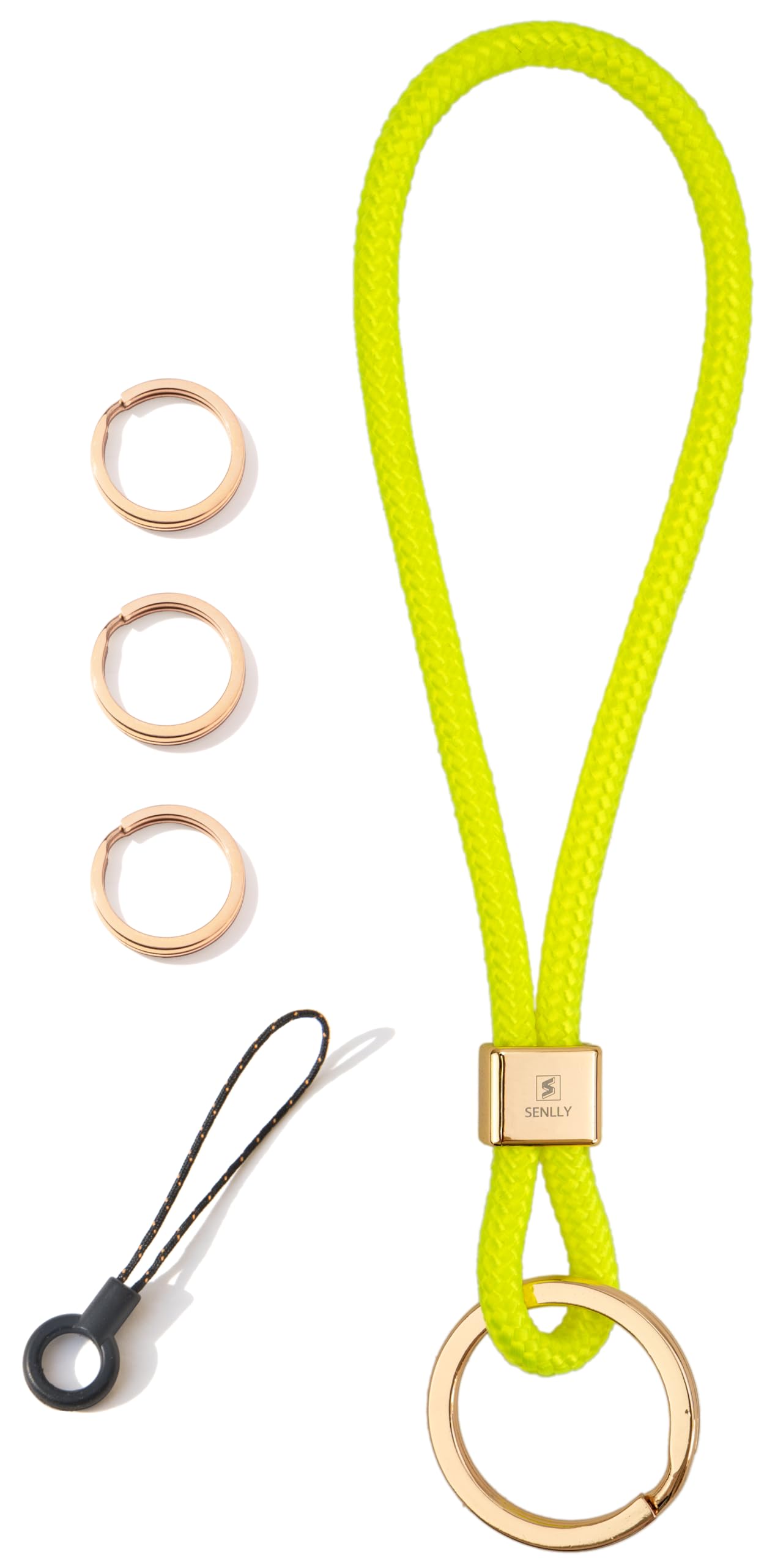 SENLLY Wristlet Lanyard Strap for Keys, Original Minimalist Design Wrist Keychain Holder