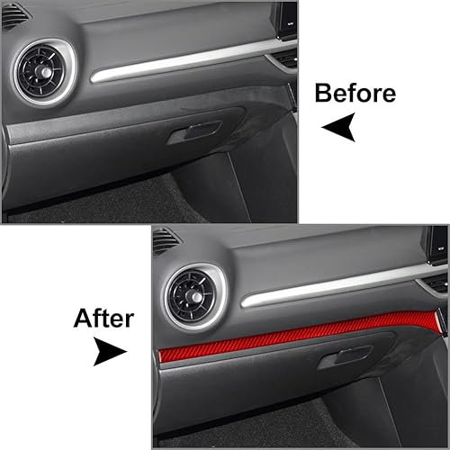 Miniatura 4 de Newsmarts Panel de tablero copiloto de fibra de carbono para lado derecho Kia lado derecho Forte Cerato K3 2019 2020 2021 2022 2023, negro