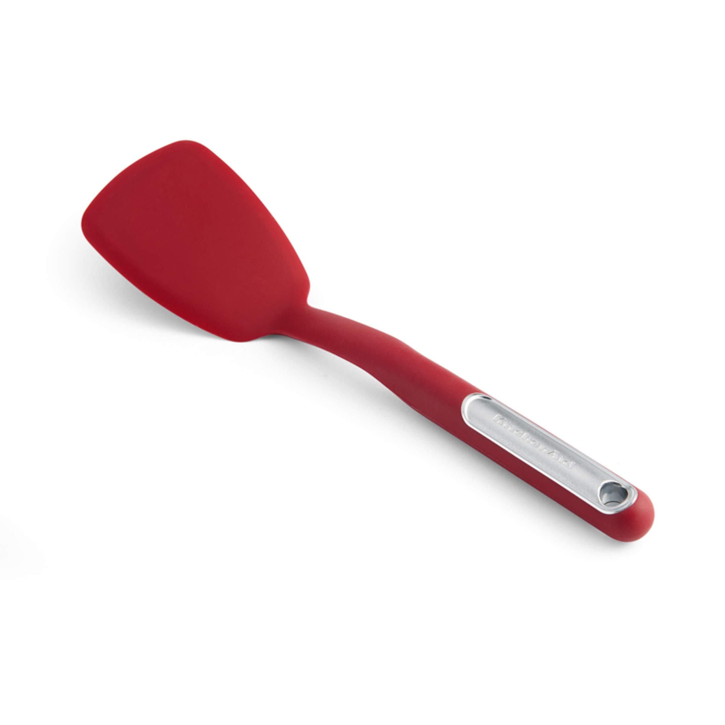 KitchenAid KL015OHERA Kurzer Pfannenwender, Silikon, rot
