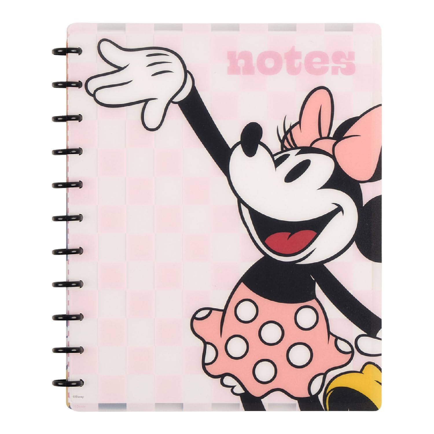Happy Planner Disney Daily Notebook for Office, School or Journaling, Disc-Bound Notebook, Big Size, 60 Dot-Lined Pages, Minnie Mouse Theme, Current