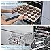 TeamFar Cooling Racks, 2 Pack Stainless Steel Grid Wire Rack for Baking Roasting Grilling Drying, 15.3’’ x 11.2’’, Metal Mesh Oven Rack for Chicken Bacon Cookies, Non-Toxic & Dishwasher Safe