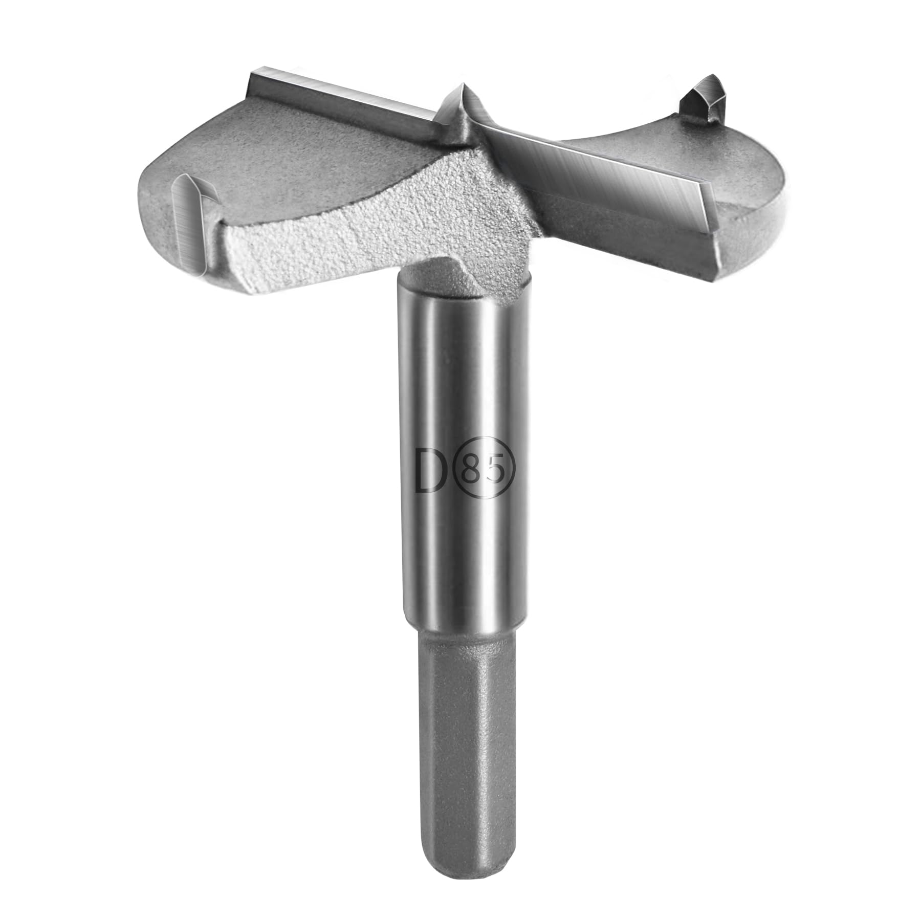FOCMKEAS 85mm丨3.35 Inch Forstner Drill Bit with Hex Shank Double-Flute Tungsten Carbide Wood Hole Saw for Plastic Hard Wood