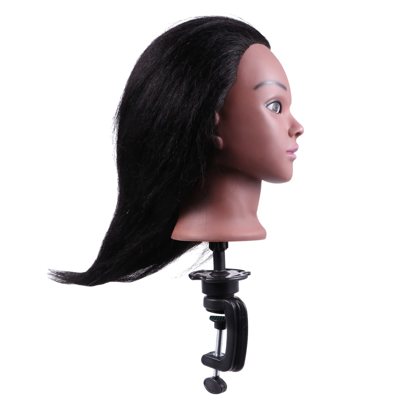 Didiseaon 1set Parrucchiere Per Allenamento Lunghi Manichino Cosmetologia Per Acconciature Scuole e Parrucchieri Inclusa Base