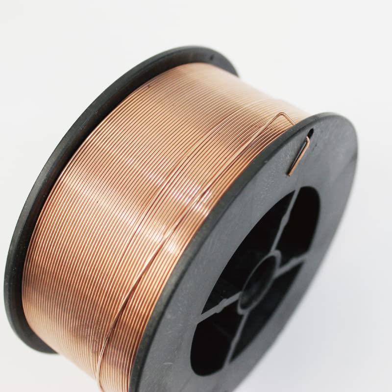 WALNUTS Bobina da 5 kg ER70S-6 Filo for Saldatura Mig in Acciaio Dolce 0,8 mm 1,0 mm 1,2 mm 1,6 mm (Color : 0.8mm 5KG Spool)